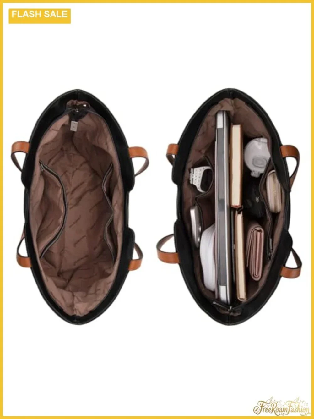 Vegan Leather Tote Bag for Women Top Handle Satchel Purse